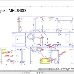 Terex Fuchs Material Handlers MHL840D 0015 Wiring Diagram 6790200243 DE 1
