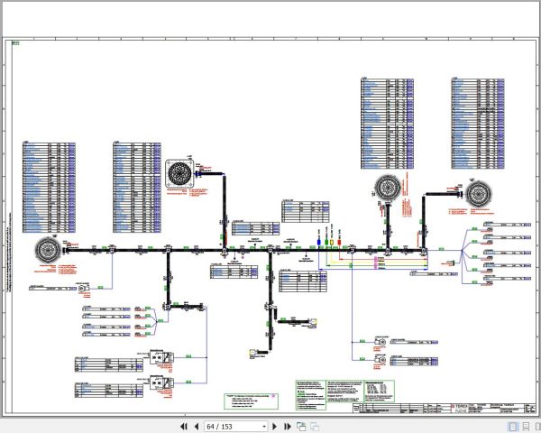 Terex Fuchs Material Handlers MHL840D 0015 Wiring Diagram 6790200243 DE 2