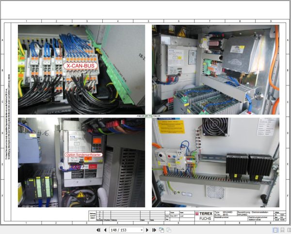 Terex Fuchs Material Handlers MHL840D 0015 Wiring Diagram 6790200243 DE 3
