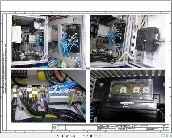 Terex Fuchs Material Handlers MHL850D 0012 Wiring Diagram 6790200145 DE 3