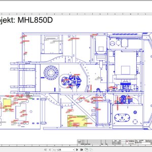 Terex Fuchs Material Handlers MHL850D 0013 Wiring Diagram 6790200210 DE 1