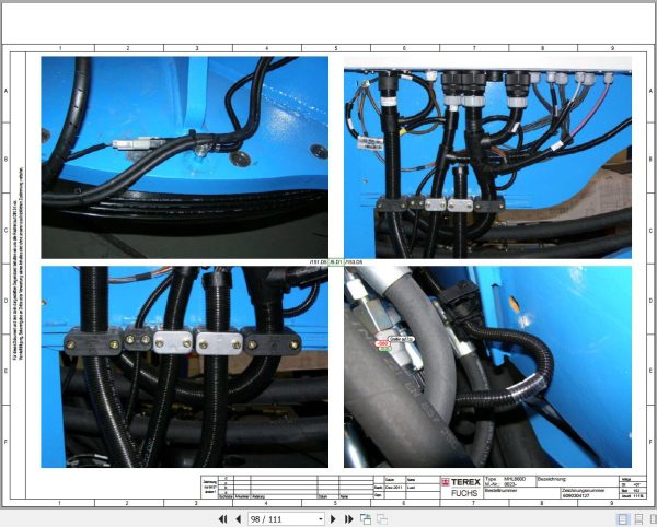Terex Fuchs Material Handlers MHL860D 0023 Wiring Diagram 6790200300 DE 2