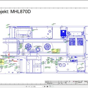 Terex Fuchs Material Handlers MHL870D 0011 Wiring Diagram 6790200246 DE 1