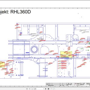 Terex Fuchs Material Handlers RHL360D 0011 Wiring Diagram 6790200136 DE 1