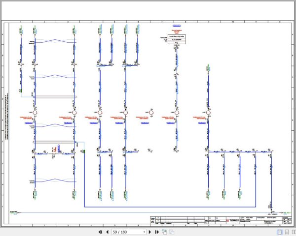 Terex Fuchs Material Handlers RHL360E 4000 Wiring Diagram 6790200214 DE 2