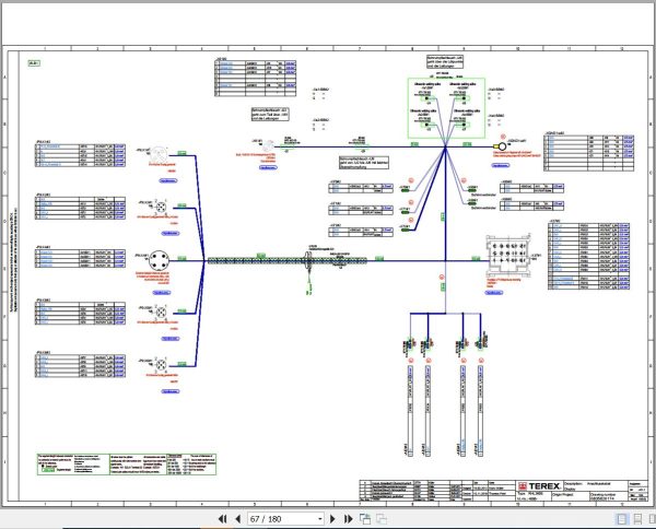 Terex Fuchs Material Handlers RHL360E 4000 Wiring Diagram 6790200214 DE 3