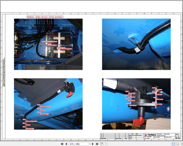 Terex Fuchs Material Handlers RHL360E 4001 Wiring Diagram 6790200217 DE 3