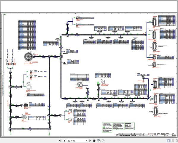 Terex Fuchs Material Handlers RHL860D 0019 Wiring Diagram 6790200186 DE 2