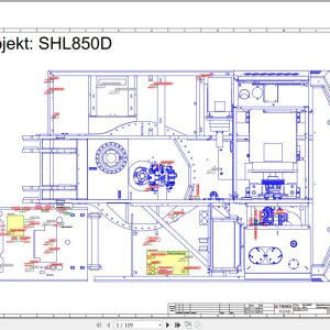 Terex Fuchs Material Handlers SHL850D 0014 Wiring Diagram 6790200237 DE 1
