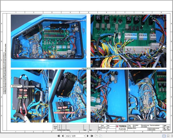 Terex Fuchs Material Handlers SHL850D 0014 Wiring Diagram 6790200237 DE 3