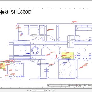 Terex Fuchs Material Handlers SHL860D 0022 Wiring Diagram 6790200270 DE 1