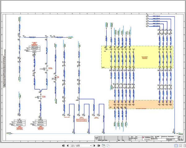 Terex Fuchs Material Handlers SHL860D 0022 Wiring Diagram 6790200270 DE 2