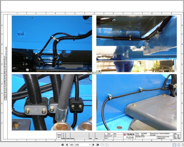 Terex Fuchs Material Handlers SHL860D 0022 Wiring Diagram 6790200270 DE 3