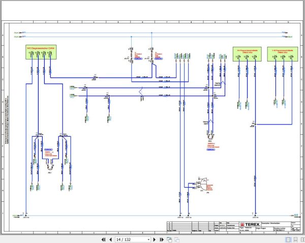 Terex Fuchs Material Handlers TWH215 4046 Wiring Diagram 6790200312 DE 2