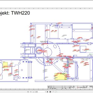 Terex Fuchs Waste Handlers TWH220 1707 Wiring Diagram 6790200323 DE 1