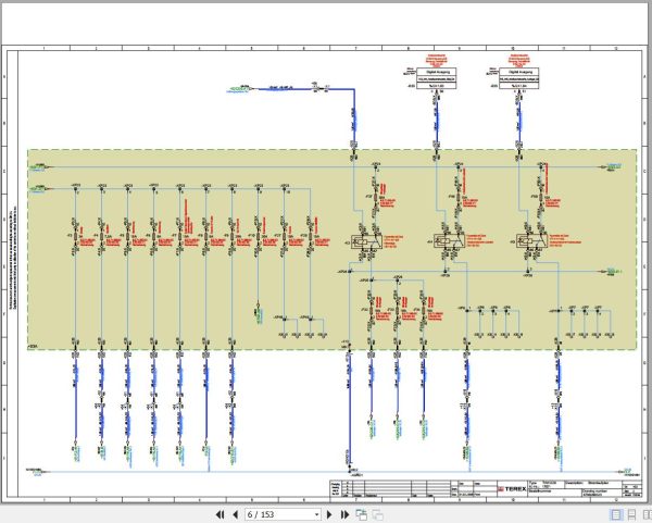Terex Fuchs Waste Handlers TWH220 1707 Wiring Diagram 6790200323 DE 2