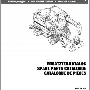 Terex Wheel Excavator 1404 ZW Parts Catalog 1