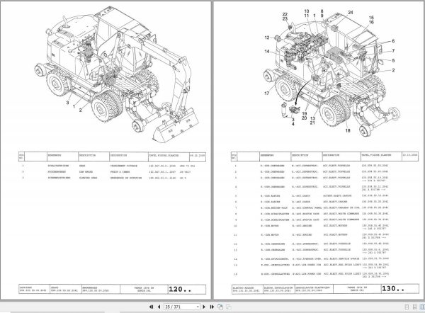 Terex Wheel Excavator 1404 ZW Parts Catalog 2