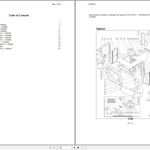Tigercat Feller Buncher 718 Parts Catalog 1