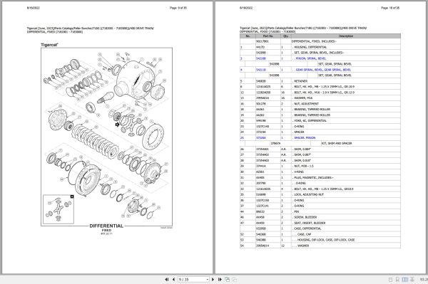 Tigercat Feller Buncher 718G Parts Catalog 3