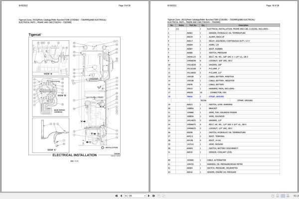 Tigercat Feller Buncher 720B Parts Catalog 3