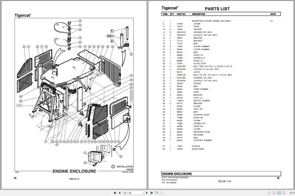 Tigercat Feller Buncher 724 Parts Catalog 2