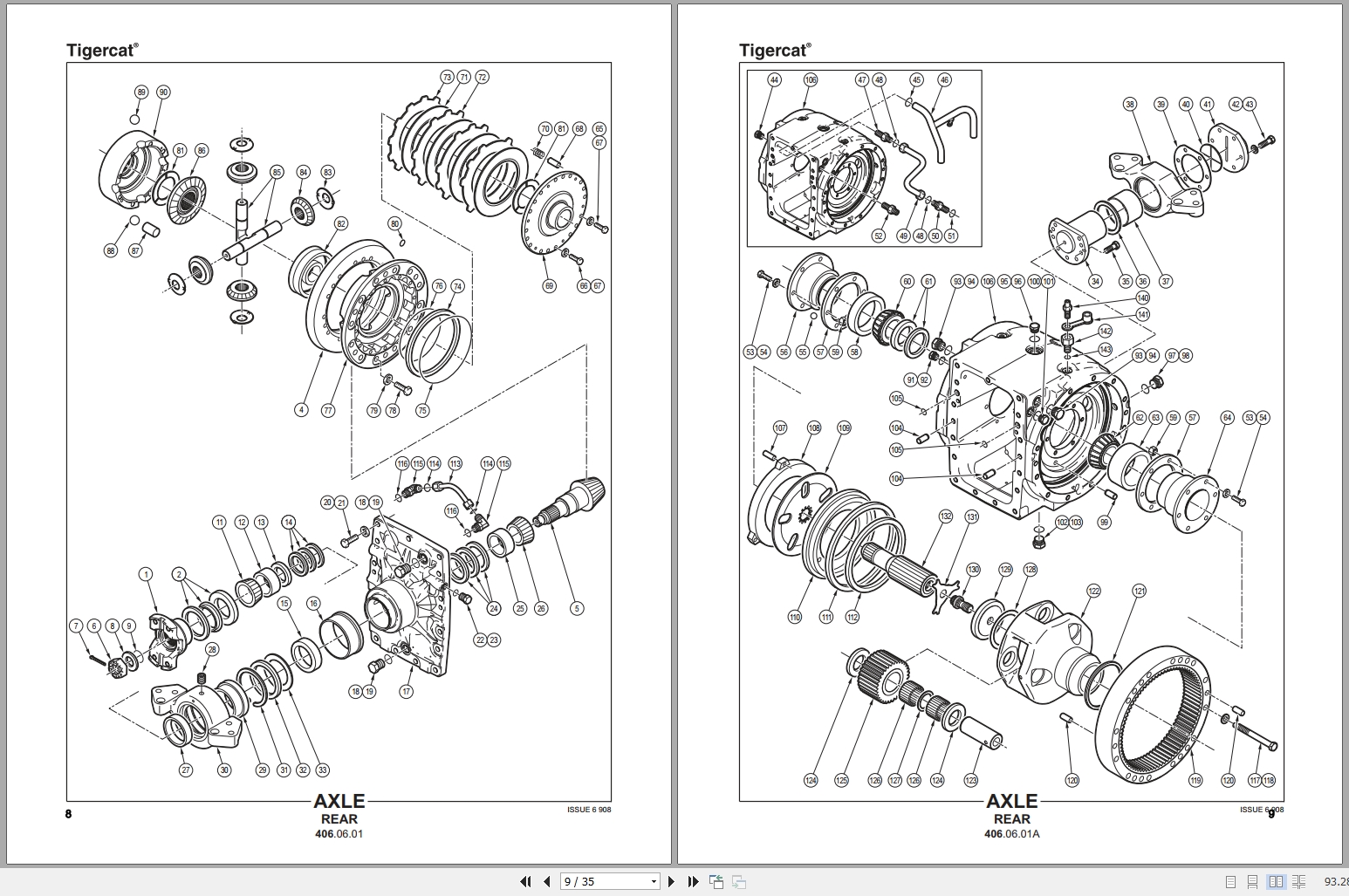 AP007 REPLACEMENT HYD PUMP 720 FELLER BUNCHER Fits TIGERCAT