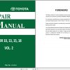 Toyota Forklift 7FBR10 8FBR13 FBR15 FBR18 Repair Manual 1