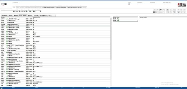 VMware Audi EPC 8.3 06.2025 1607 Spare Parts Catalog 2