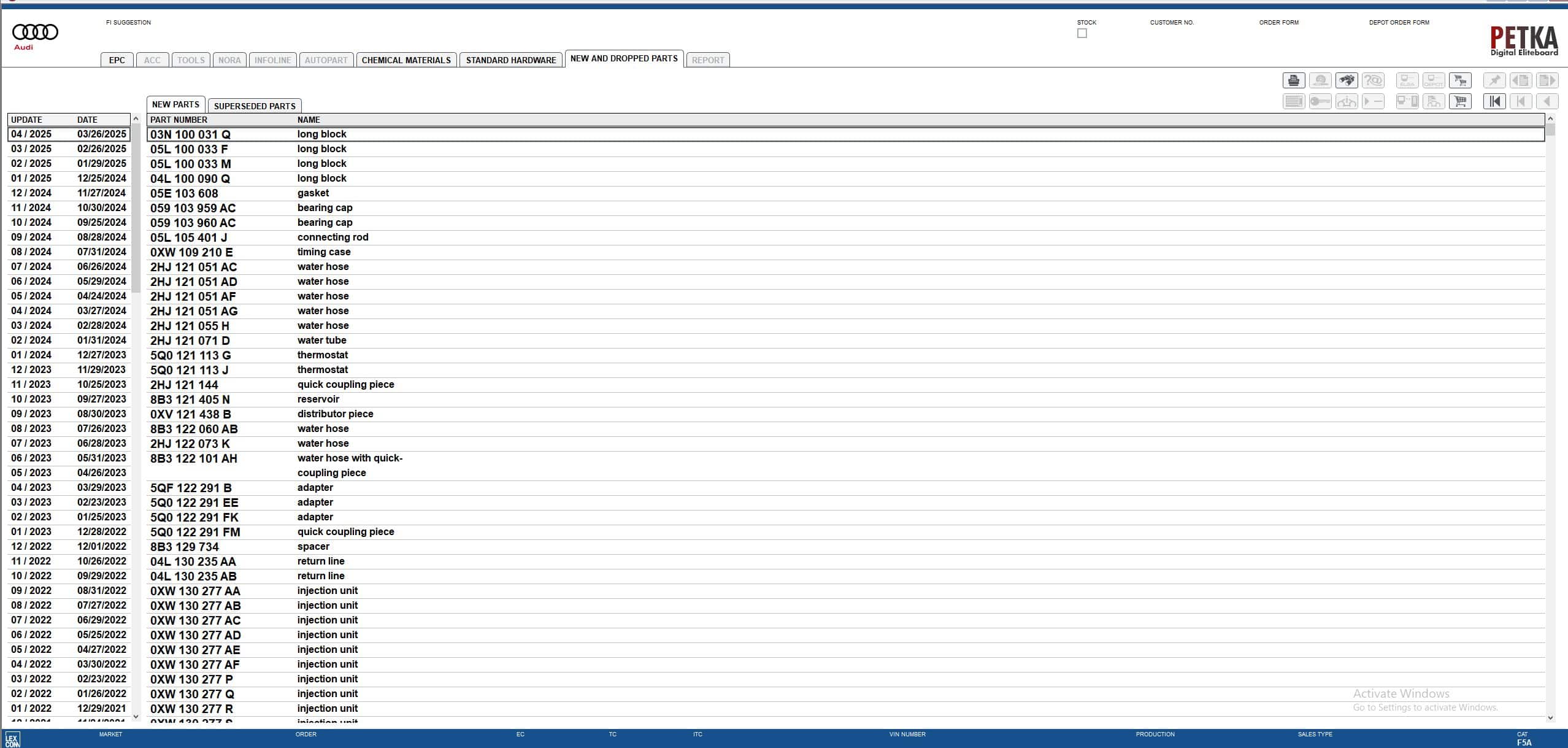VMware Audi EPC 8.3 06.2025 1607 Spare Parts Catalog How To Install