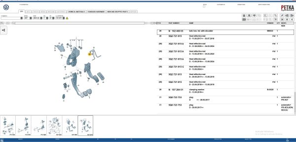 VMware PETKA EPC 8.3 06.2025 1607 Spare Parts Catalog 5
