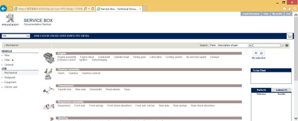 VMware Peugeot Service Box SEDRE 11.2013 Spare Parts Catalog Service Schematic Information 15