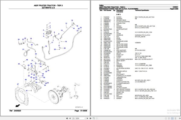 Valtra Fruiter Tractor A83F Parts Catalog C008301 3