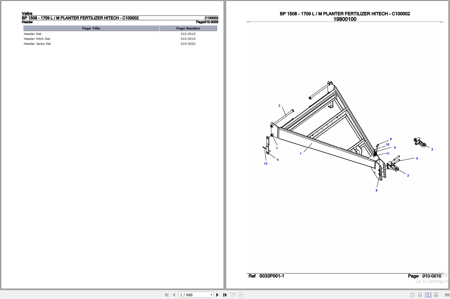 Valtra Planter Fertilizer BP1508 BP1709 L M Parts Catalog C100002 1