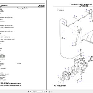 Valtra Power Generator VG150OA Parts Catalog 891191955 2018 3