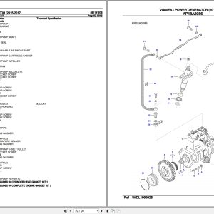 Valtra Power Generator VG60EA Parts Catalog 891191976 2015 2017 3