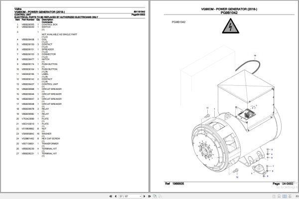 Valtra Power Generator VG90OM Parts Catalog 891191942 2018 3