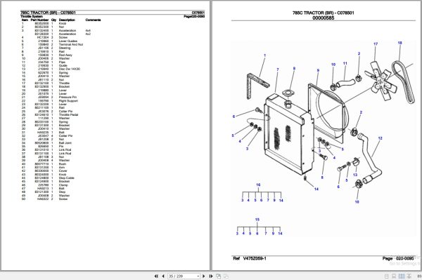 Valtra Tractor 785C BR Parts Catalog C078501 2