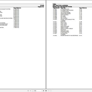 Valtra Tractor A Series A65 Parts Catalog VFAA65 1