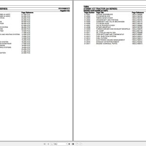 Valtra Tractor A4 Series A104MH 1C7 Parts Catalog VFA104MH1C7 1