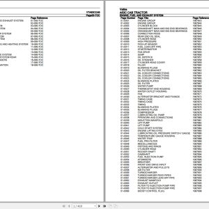 Valtra Tractor A63C CAB Parts Catalog VTA63CCAB 1
