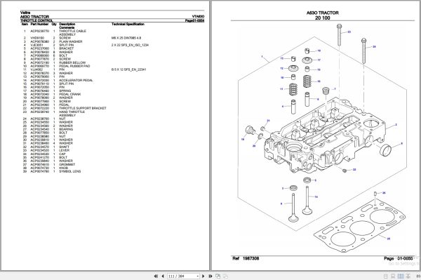Valtra Tractor A63O Parts Catalog VTA63O 2
