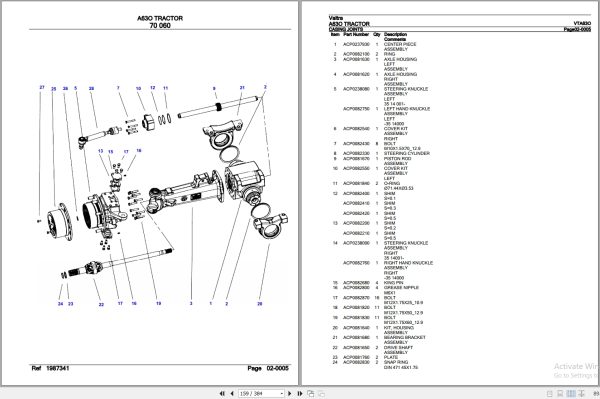 Valtra Tractor A63O Parts Catalog VTA63O 3