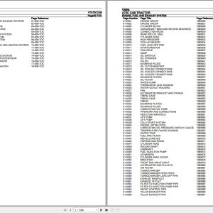 Valtra Tractor A73C CAB Parts Catalog VTA73CCAB 1