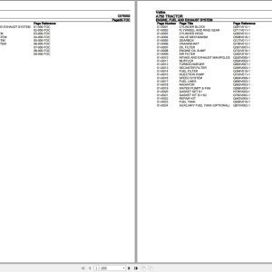 Valtra Tractor A750 Parts Catalog C075002 1