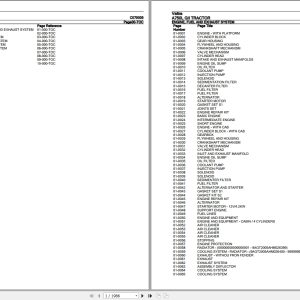 Valtra Tractor A750L GII Parts Catalog C075005 1