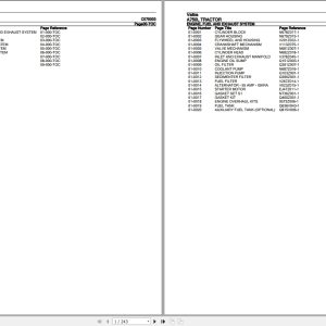 Valtra Tractor A750L Parts Catalog C075003 1