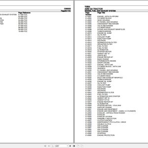 Valtra Tractor A950 GII Parts Catalog C095002 1