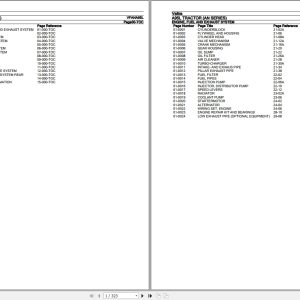 Valtra Tractor AN Series A95L Parts Catalog VFANA95L 1
