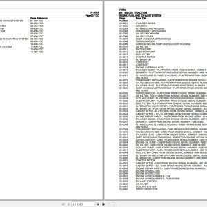 Valtra Tractor BH 165 GIII Parts Catalog C016502 1